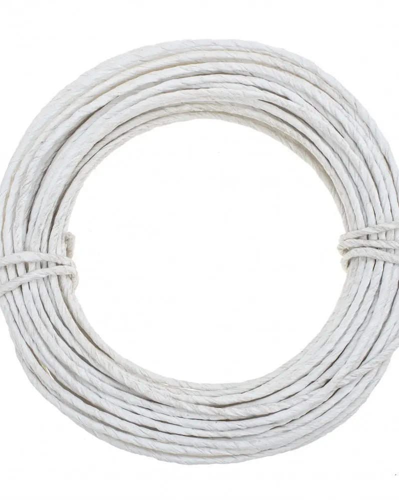 Papierdraht, 2mm, 10m weiss - Kidis Art