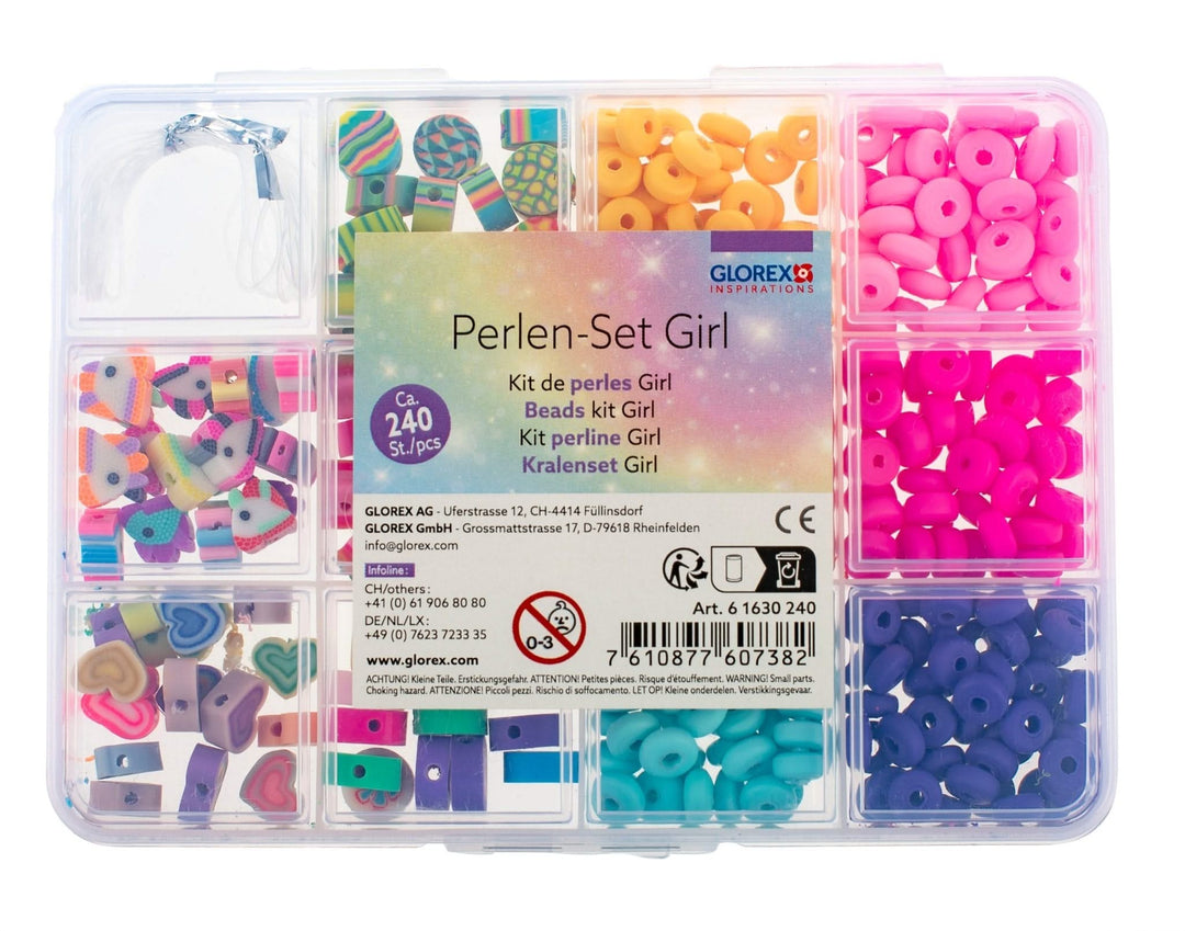 Perlen-Set Girl ca.240St./pcs - Kidis Art