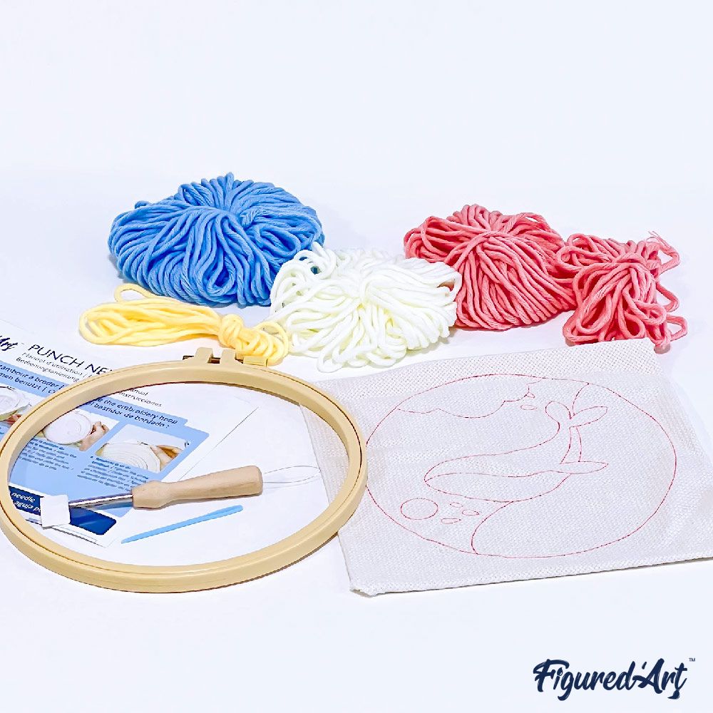Punch Needle 20 x 20 cm Süßes Eichhörnchen - Kidis Art