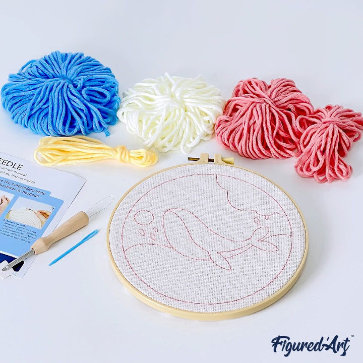Punch Needle 20 x 20 cm Süßes Eichhörnchen - Kidis Art