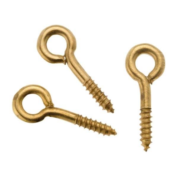 Ringschrauben 10x4mm 24St vermessingt, geschlossen - Kidis Art
