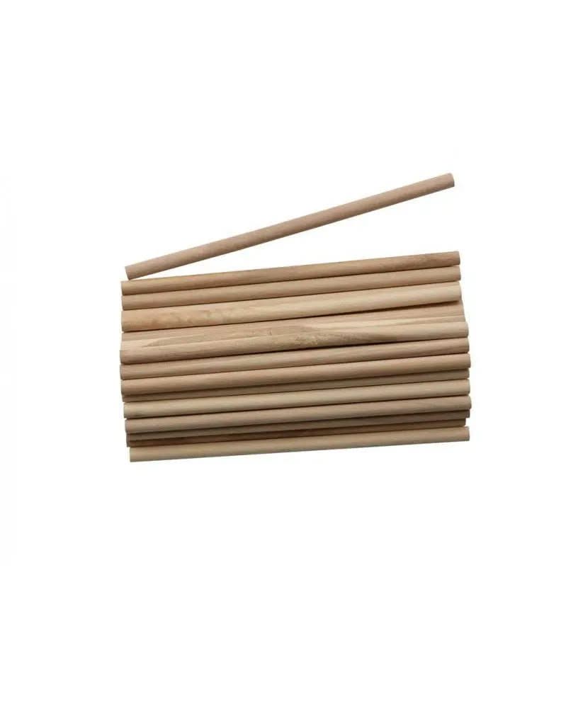 Rundstäbe 6x135 mm 30St natur - Kidis Art