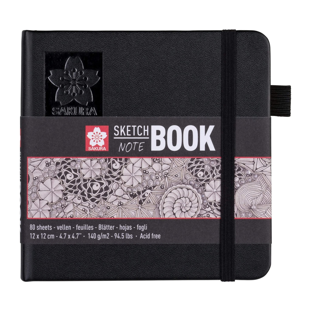 Sakura Skizzen/Notizbuch 12 x 12 cm 80 Blatt in Cremeweiß 140g - Kidis Art