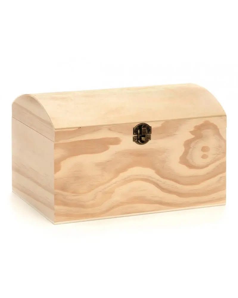 Schatzkiste , Kiefernholz NZ 14x9,5x9,5cm - Kidis Art
