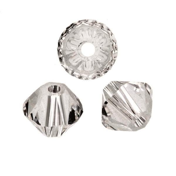 Schliffspitzperle Swarovski 4mm cry Stückal 25 Stück - Kidis Art