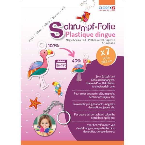 Schrumpffolie A5 7 Bogen transparent - Kidis Art