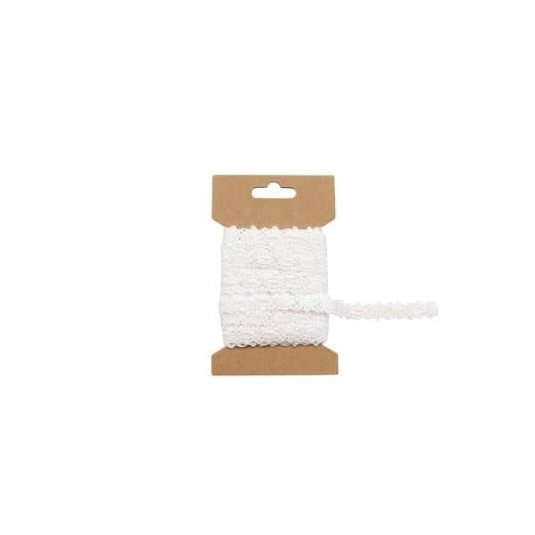 Spitzenband, weiss 1,3cm x600cm - Kidis Art
