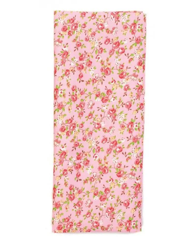 Stoffzuschnitt 100x150cm, rosa  Blumen - Kidis Art