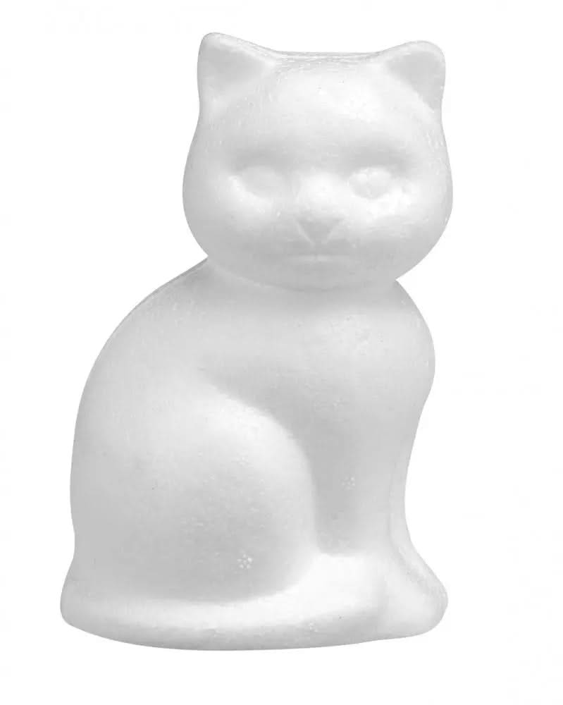 Styropor Katze 13 cm - Kidis Art