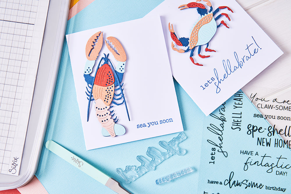 Thinlits Stanzset 10 Stück - Ocean Critters