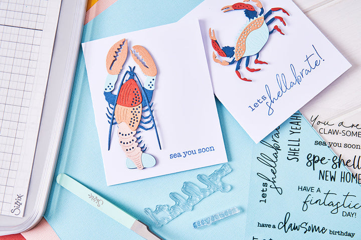 Thinlits Stanzset 10 Stück - Ocean Critters