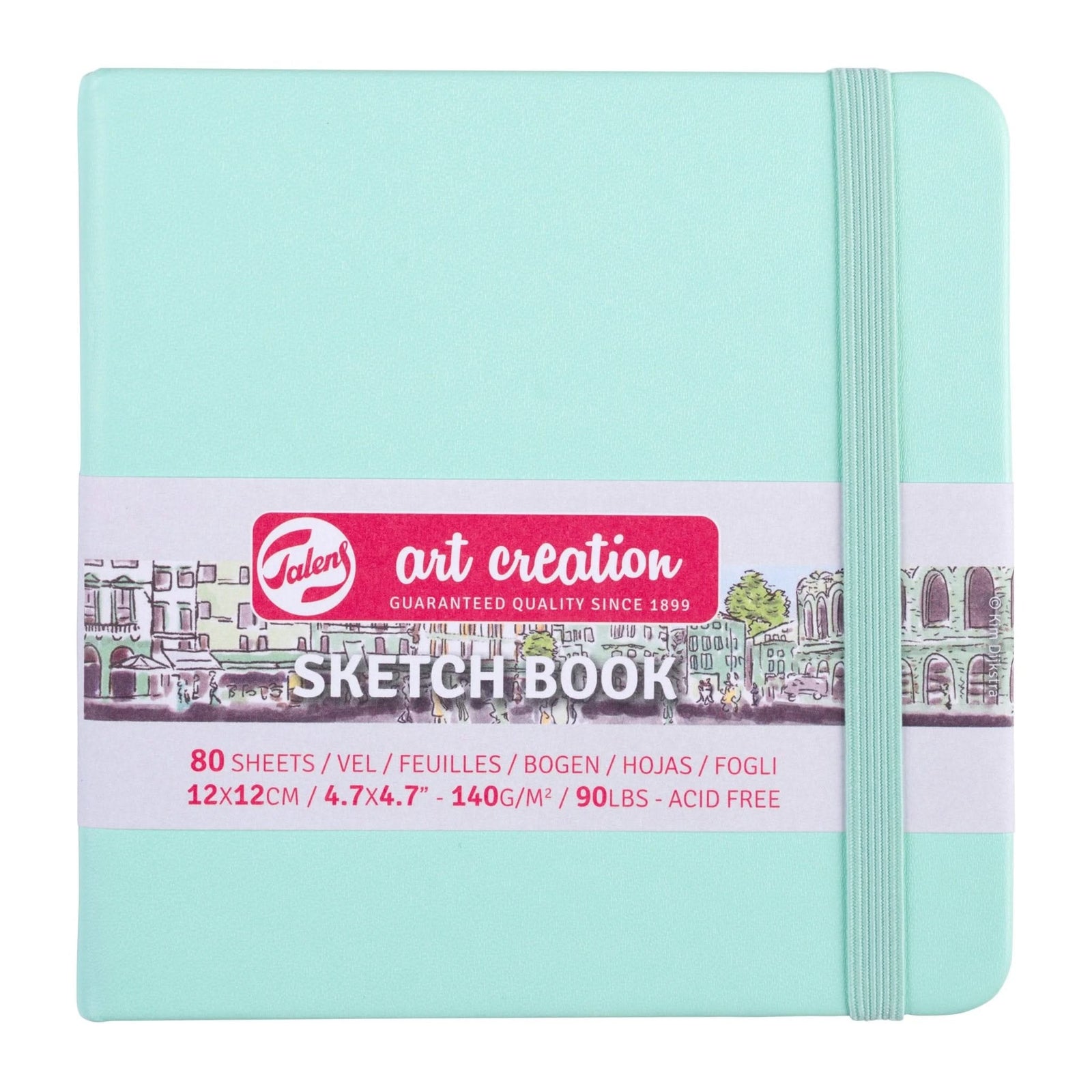 Talens Art Creation Skizzenbuch Fresh Mint 12 x 12 cm 140 g 80 Bogen - Kidis Art