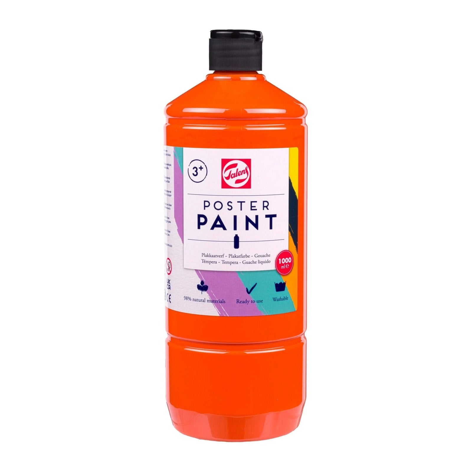 Talens Poster Paint Schulfarbe, 1 Liter, Orange - Kidis Art