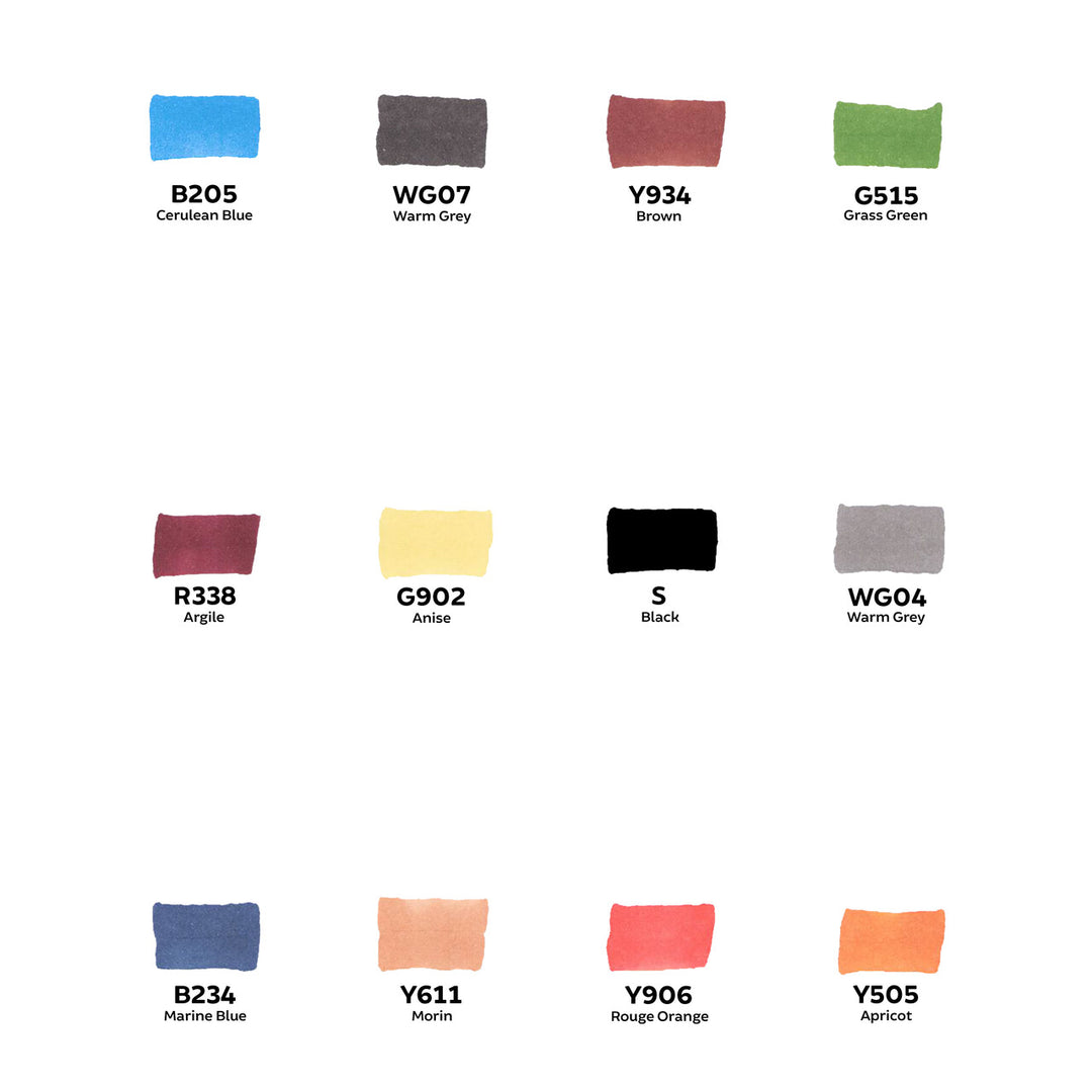 Toki Fader Marker 12er Comic Set