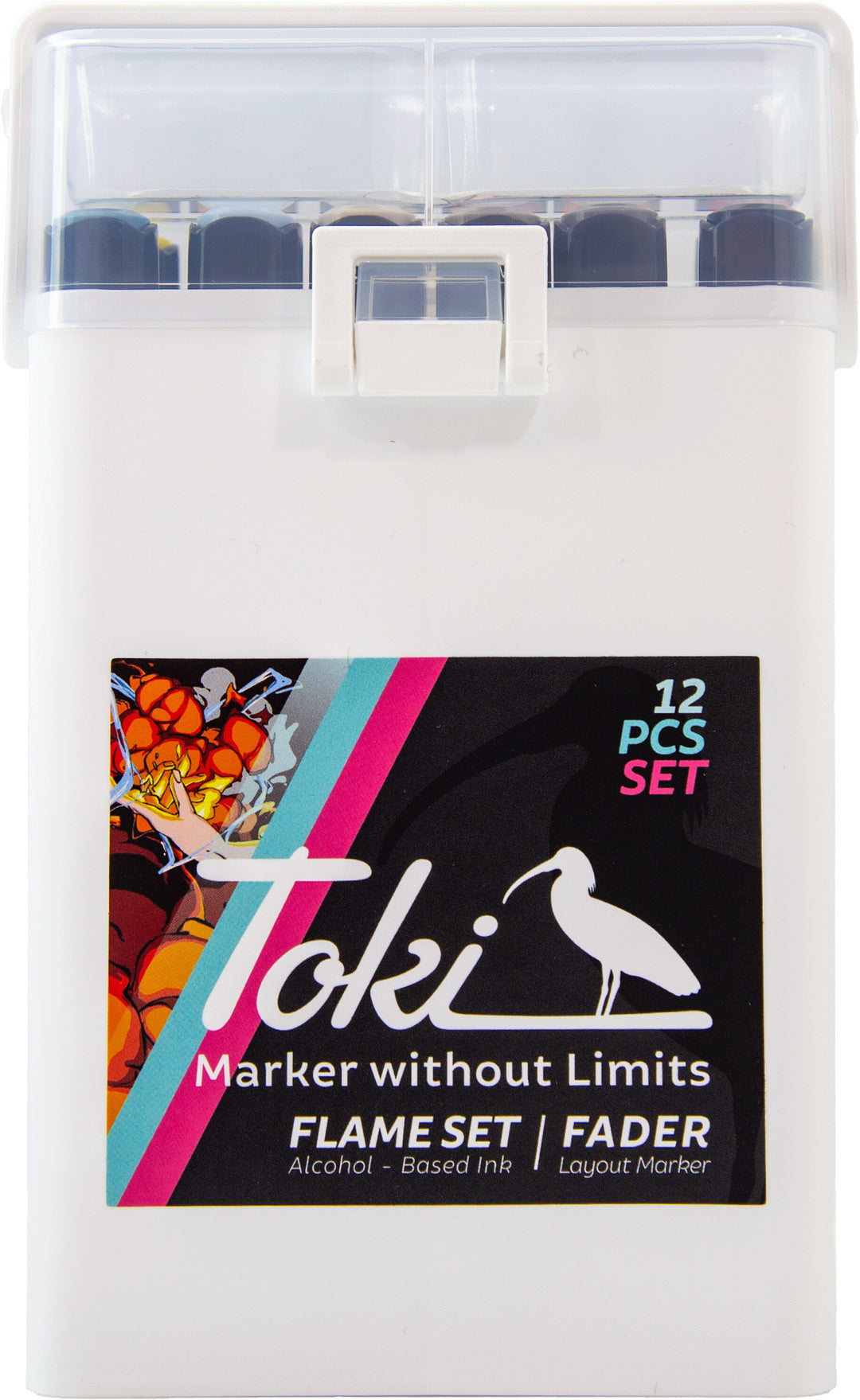 Toki Fader Marker 12er Flame Set