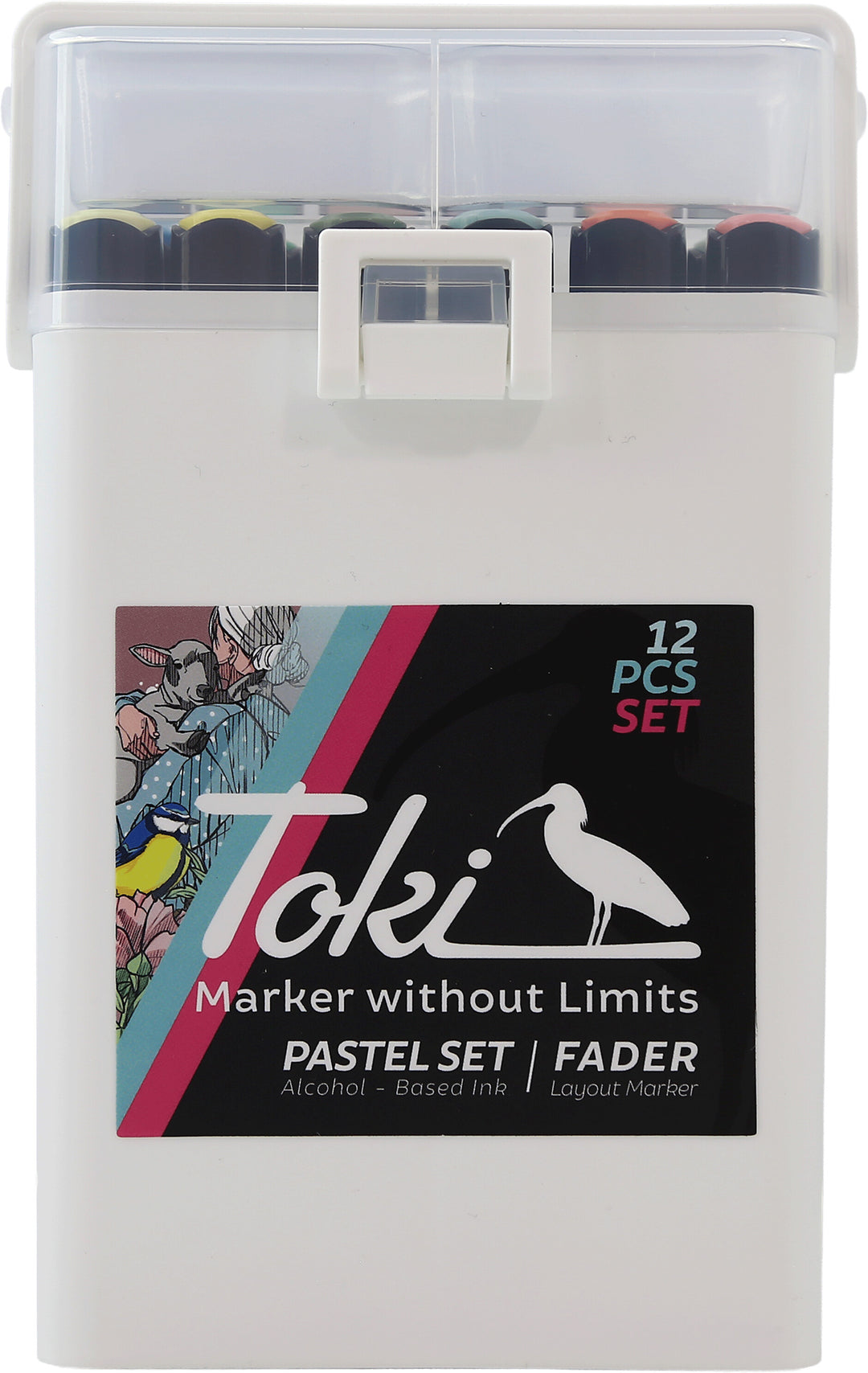 Toki Fader Marker 12er Pastell Set
