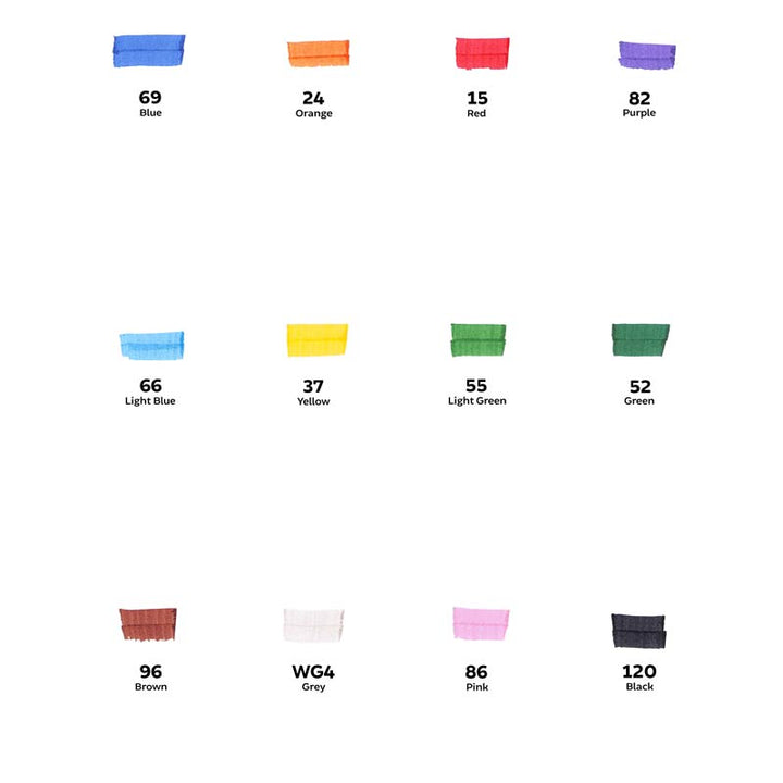 Toki Beginner Kids Marker 12-Piece Set - Basic