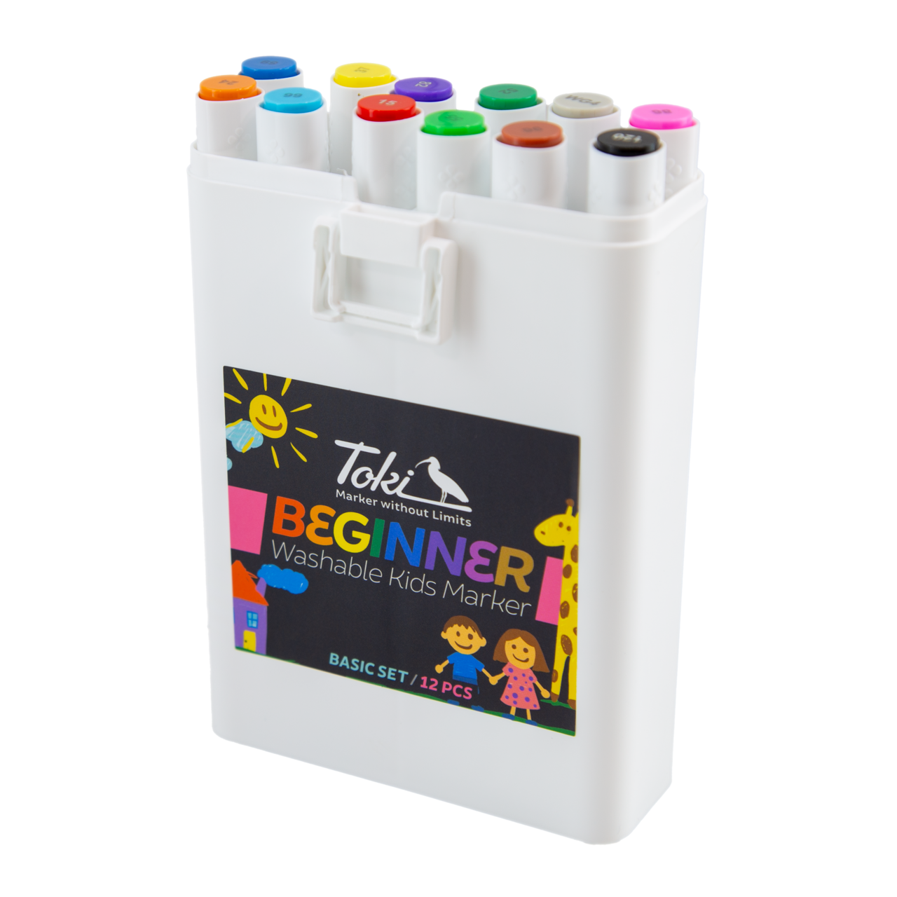 Toki Beginner Kids Marker 12-Piece Set - Basic