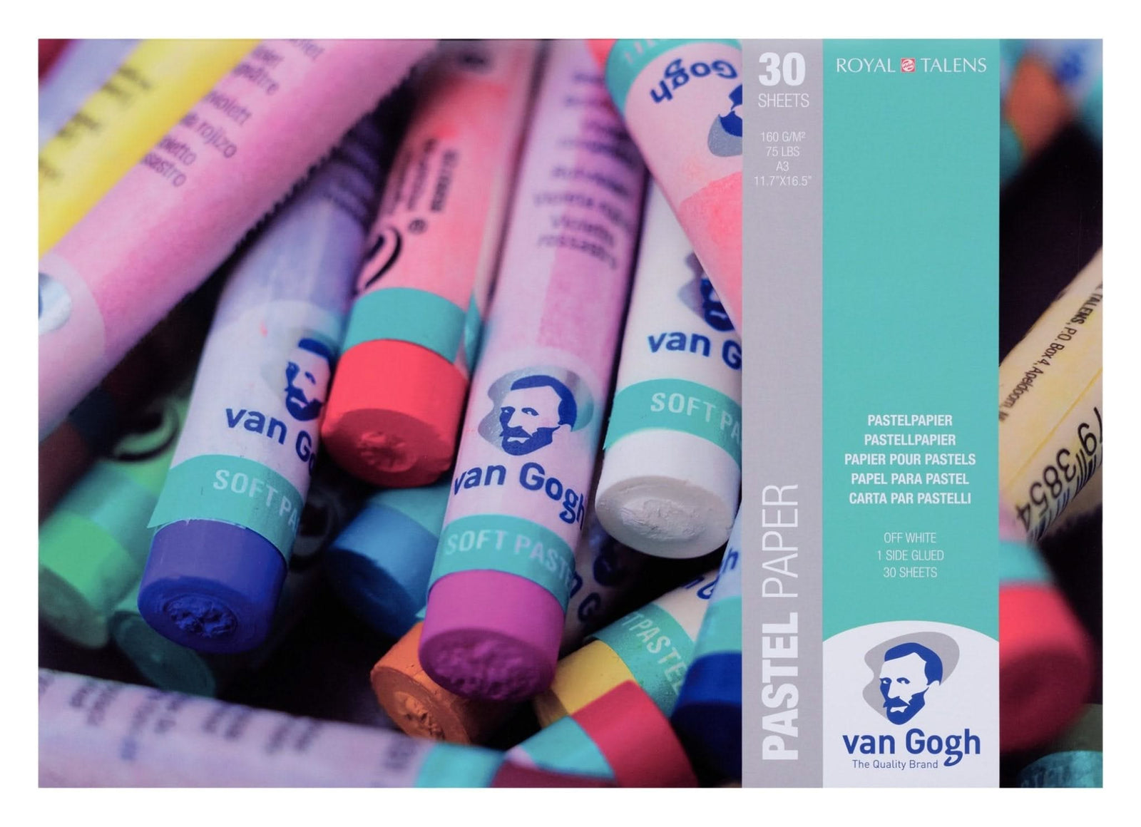 Van Gogh Block für Pastellmalerei 30 cremefarbene Blatt 160 g / Größe 42 x 29,7 cm (A3) - Kidis Art