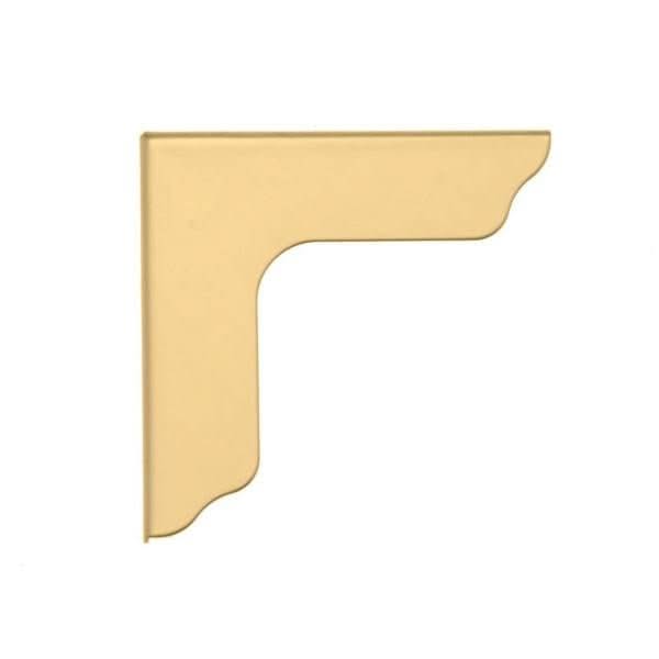 Zierecken 34x34x3,5mm 4St goldfarben - Kidis Art