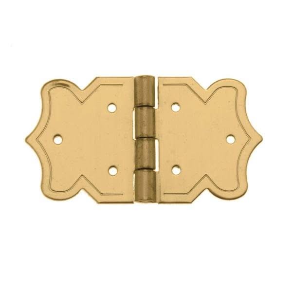 Zierscharnier 37x20mm 2St nagelbar, goldfarben - Kidis Art